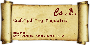 Csépány Magdolna névjegykártya